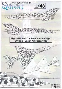 SY48074 MiG-21MF Fishbed-J Splinter Camouflage