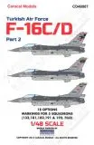 CD48007 F-16 Fighting Falcon Turkish Air Force Part 2