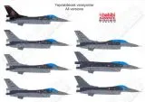 BDT72014 F-16C/D Block 40 Fighting Falcon Turkish Air Force including Solo Turk demo jet