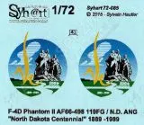 SY72085 F-4D Phantom II North Dakota Centennial 1889-1989
