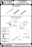 AM44031 F-5E/F Tiger II (Shark Radome) Cannon Barrels and Pitot Tube