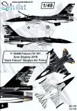 SY72110 F-16AM Fighting Falcon Solo Display Dark Falcon
