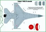 MOD48073A F-16C/D Fighting Falcon Stencils polnische Luftwaffe