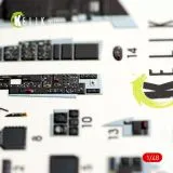 K48031 F/A-18E Super Hornet 3D Printed Cockpit Details