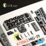 K72043 MiG-29 Fulcrum-A (9-12) 3D-gedruckte Cockpitdetails