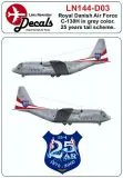 LN144-D03 C-130H Hercules mit Jubiläumsmarkierungen