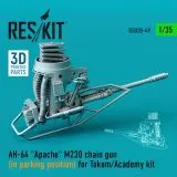 RSU350049 AH-64 Apache M230 Chain Gun (in Parking Position)