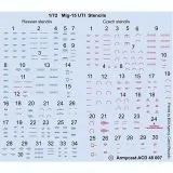 ACD48007 MiG-15UTI Midget Stencils