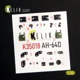 K35018 AH-64D Apache 3D-gedruckte Cockpitdetails