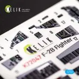 K72047 F-2B Viper Zero 3D-gedruckte Cockpitdetails