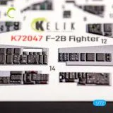 K72047 F-2B Viper Zero 3D-gedruckte Cockpitdetails