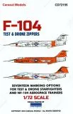CD72155 F-104 Starfighter Testmaschinen & Drohnen