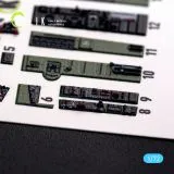 K72079 F-84F Thunderstreak 3D-gedruckte Cockpitdetails