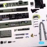 K72079 F-84F Thunderstreak 3D-gedruckte Cockpitdetails