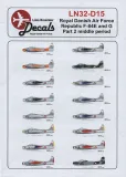 LN32-D15 F-84G Thunderjet Royal Danish Air Force Middle Period