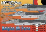 DCD3276 F-16A/B MLU Fighting Falcon belgische Luftwaffe Staffelzeichen, Zappings und Stencils