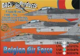 DCD4876 F-16A/B MLU Fighting Falcon Belgian Air Force Squadron Badges, Zappings and Stencils