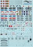 DCD4876 F-16A/B MLU Fighting Falcon Belgian Air Force Squadron Badges, Zappings and Stencils