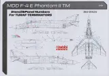 BBT48424 F-4E Terminator 2020 Stencils und Panel-Nummern