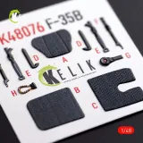 K48076 F-35B Lightning II 3D-gedruckte Cockpitdetails