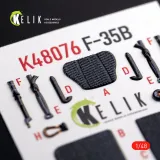 K48076 F-35B Lightning II 3D-gedruckte Cockpitdetails