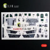 K48078 F/A-18F Super Hornet 3D-gedruckte Cockpitdetails