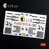 K48078 F/A-18F Super Hornet 3D-gedruckte Cockpitdetails