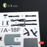 K48078 F/A-18F Super Hornet 3D-gedruckte Cockpitdetails