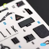 K72141 F-35B Lightning II 3D-gedruckte Cockpitdetails