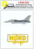 LN48-D25 F-16BM Block 20 Fighting Falcon NØRD