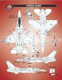 BMA48049 F-16 Fighting Falcon Stencils (späte Version)
