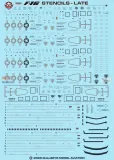 BMA48049 F-16 Fighting Falcon Stencils (späte Version)