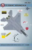 BMA48051 F-15A/C Eagle Stencils