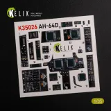 K35026 AH-64D Apache 3D-gedruckte Cockpitdetails
