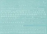 DCD7202 Ziffern und Buchstaben weiß