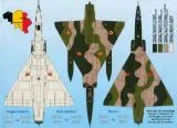 DCD7266 Mirage 5BA/BD/BR belgische Luftwaffe