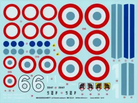BD32031 Bf 109 E-1, Bf 109 E-3 & Me 262 A-1a mit französischen Markierungen