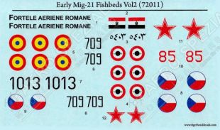 THD7211 MiG-21F-13 Fishbed-C Rumänien, Tschechoslowakei, Sowjetunion, Syrien