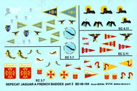 BD48104 Jaguar A & E Squadron Badges French Air Force Part 2