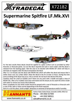 XD72182 Spitfire LF.XVI RAF & belgische Luftwaffe