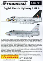 XD48099 Lightning F.6 Royal Air Force