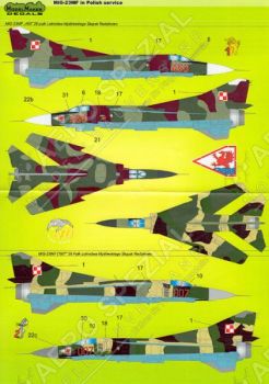 MOD32013 MiG-23MF Flogger-B polnische Luftwaffe