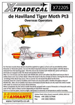 XD72205 DH.82A Tiger Moth Overseas Operators