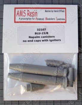 AMS32107 BLU-23/B Napalm Canister 500 lb (without end caps, with igniter)
