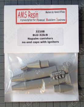 AMS32108 BLU-32A/B Napalm Canister 530 lb (without end caps, with igniter)