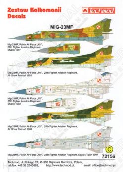 TMD72156 MiG-23MF Flogger-B polnische Luftwaffe