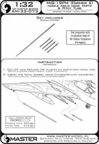 AM32073 MiG-19PM Farmer-E Pitot Tube and Missile Rails Nose Parts