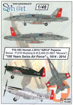 SY48080 F/A-18C Hornet, P-51D Mustang & MS.406 (D-3801) AIR 14 Payerne