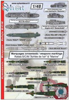 SY48916 Rafale B/C/M Waffenbeschriftungen