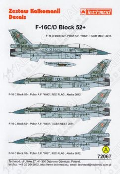 TMD72067 F-16C/D Block 52+ Fighting Falcon Polish Air Force